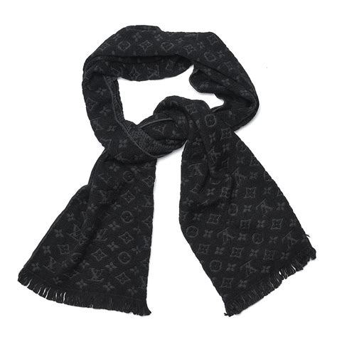 Louis Vuitton scarf women's black